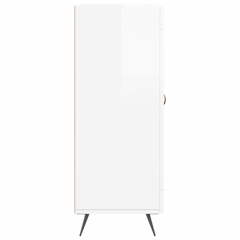 Skjenk Høyglans Hvit 69,5x34x90 cm