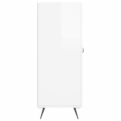 Skjenk Høyglans Hvit 69,5x34x90 cm