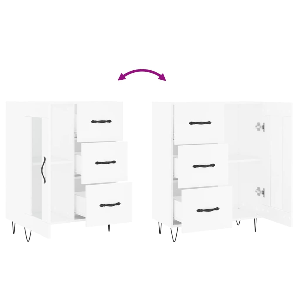 Skap Hvit 69,5x34x90 cm