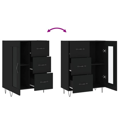 Skjenk Svart 69,5x34x90 cm