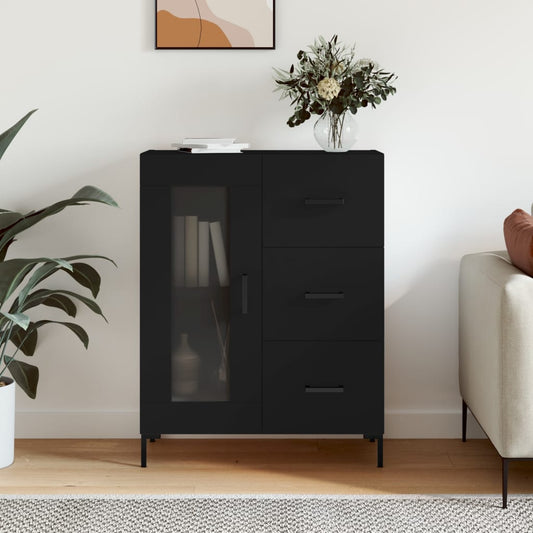 Skjenk Svart 69,5x34x90 cm