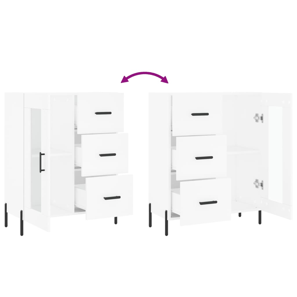 Skjenk Hvit 69,5x34x90 cm