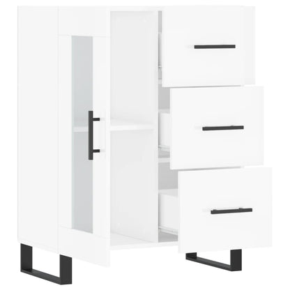 Skjenk Høyglans Hvit 69,5x34x90 cm