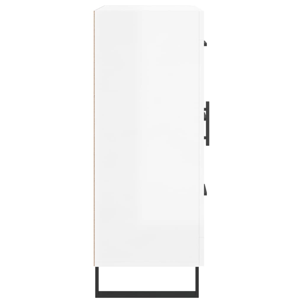 Skjenk Høyglans Hvit 69,5x34x90 cm