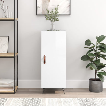 Skjenk Høyglans Hvit 34,5x34x90 cm