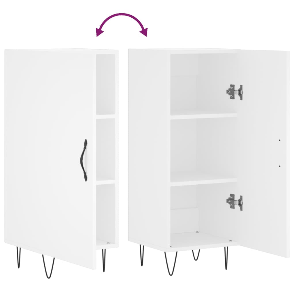 Skjenk Hvit 34,5x34x90 cm