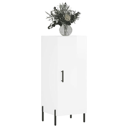 Skjenk Høyglans Hvit 34,5x34x90 cm