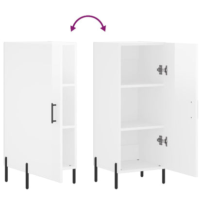 Skjenk Høyglans Hvit 34,5x34x90 cm