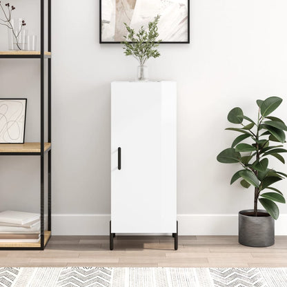 Skjenk Høyglans Hvit 34,5x34x90 cm