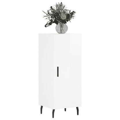 Skjenk Høyglans Hvit 34,5x34x90 cm