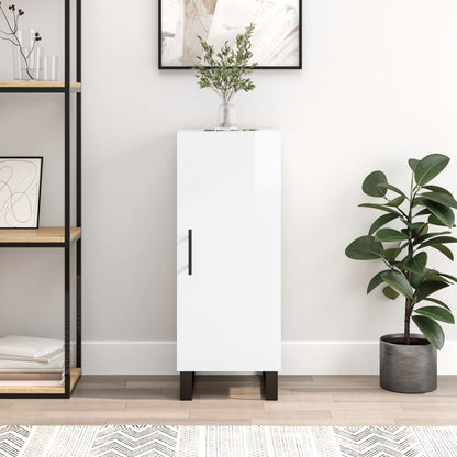 Skjenk Høyglans Hvit 34,5x34x90 cm