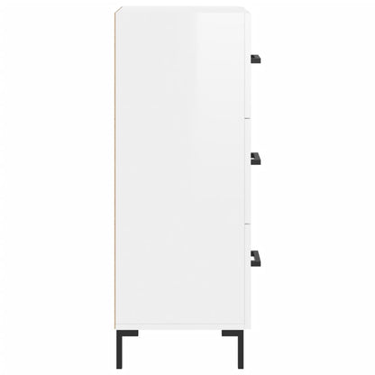 Skjenk Høyglans Hvit 34,5x34x90 cm