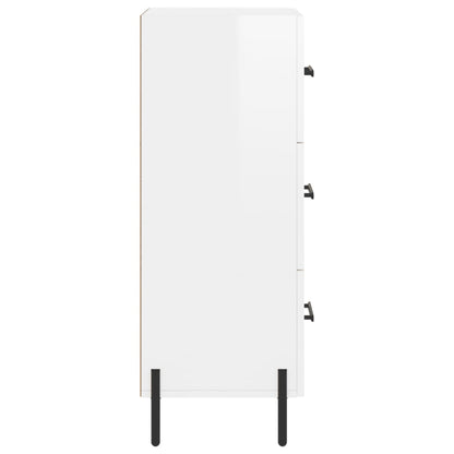 Skjenk Høyglans Hvit 34,5x34x90 cm