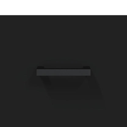 Skjenk svart 34,5x34x90 cm konstruert tre