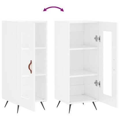 Skjenk Høyglans Hvit 34,5x34x90 cm