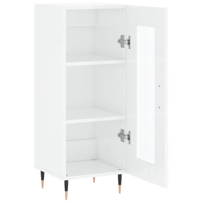 Skjenk Høyglans Hvit 34,5x34x90 cm