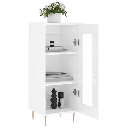 Skjenk Høyglans Hvit 34,5x34x90 cm