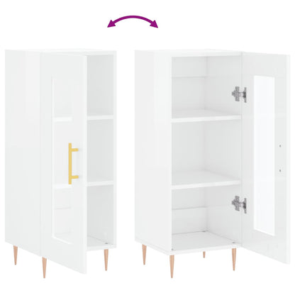 Skjenk Høyglans Hvit 34,5x34x90 cm