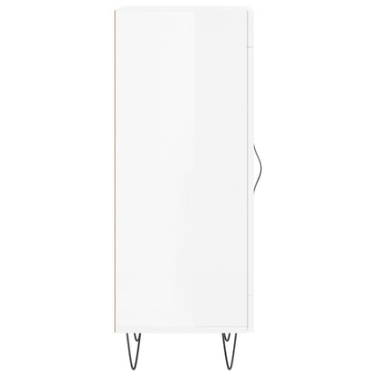 Skjenk Høyglans Hvit 34,5x34x90 cm