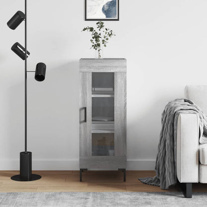 Skjenk grå sonoma 34,5x34x90 cm konstruert tre