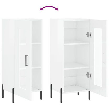 Skjenk Høyglans Hvit 34,5x34x90 cm