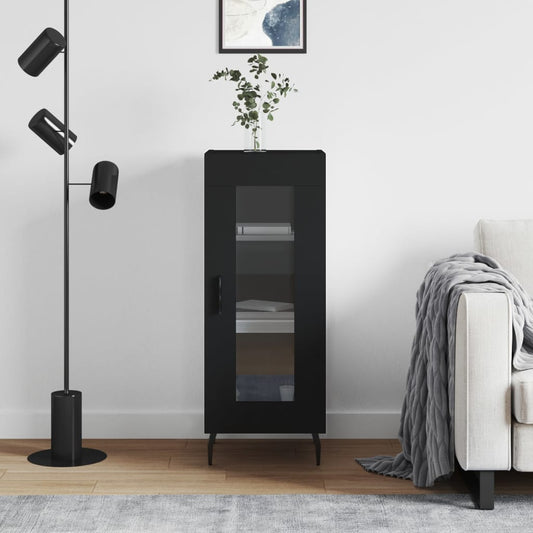 Skjenk Svart 34,5x34x90 cm