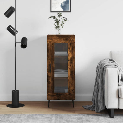 Skjenk røkt eik 34,5x34x90 cm konstruert tre