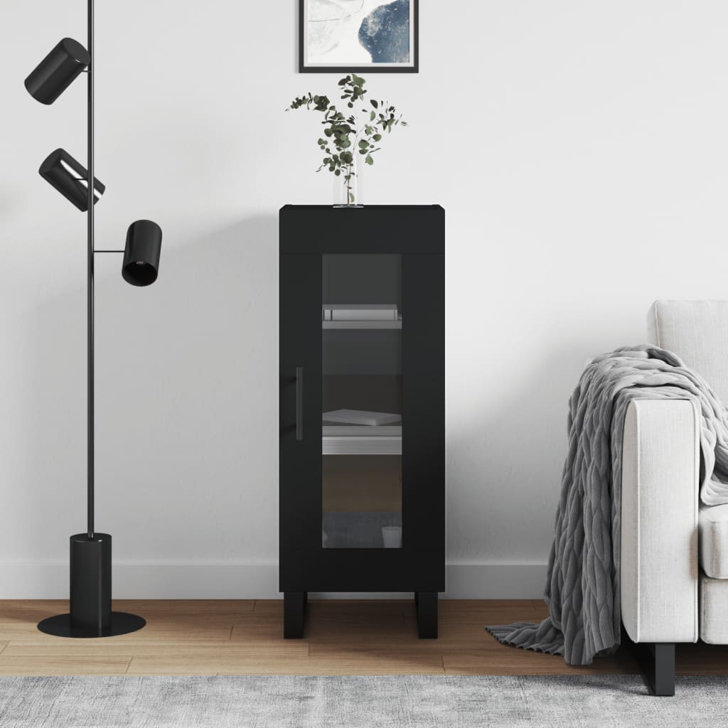 Skjenk Svart 34,5x34x90 cm