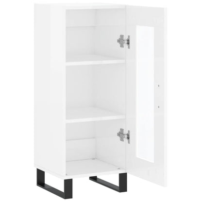 Skjenk Høyglans Hvit 34,5x34x90 cm