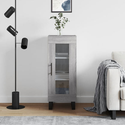 Skjenk grå sonoma 34,5x34x90 cm konstruert tre