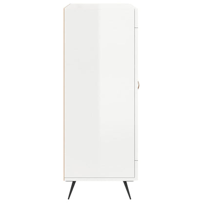 Skjenk Høyglans Hvit 69,5x34x90 cm