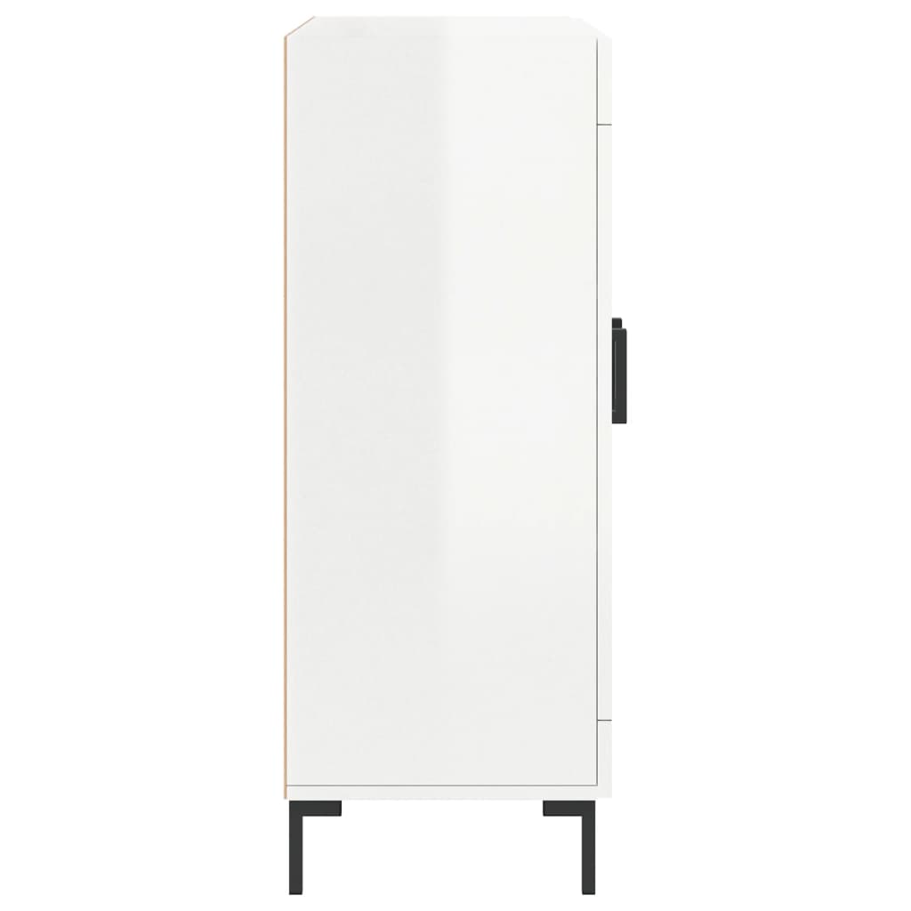 Skjenk Høyglans Hvit 69,5x34x90 cm