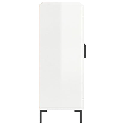 Skjenk Høyglans Hvit 69,5x34x90 cm