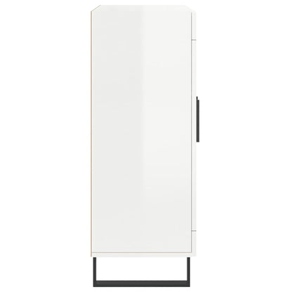 Skjenk Høyglans Hvit 69,5x34x90 cm