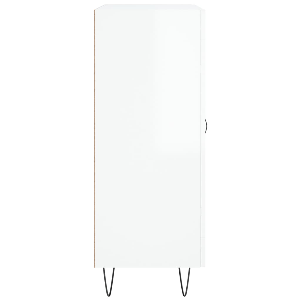 Skjenk Høyglans Hvit 69,5x34x90 cm