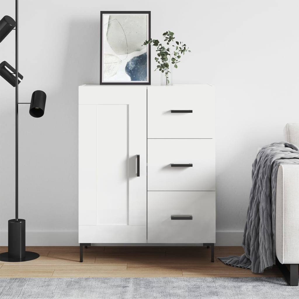 Skjenk Hvit 69,5x34x90 cm