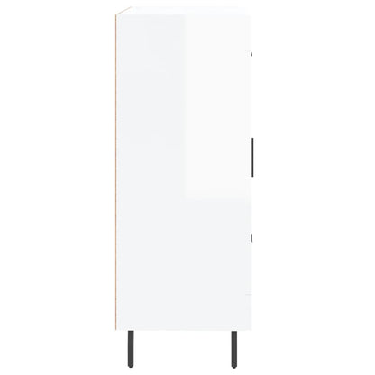 Skjenk Høyglans Hvit 69,5x34x90 cm