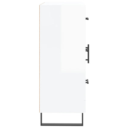 Skjenk Høyglans Hvit 69,5x34x90 cm