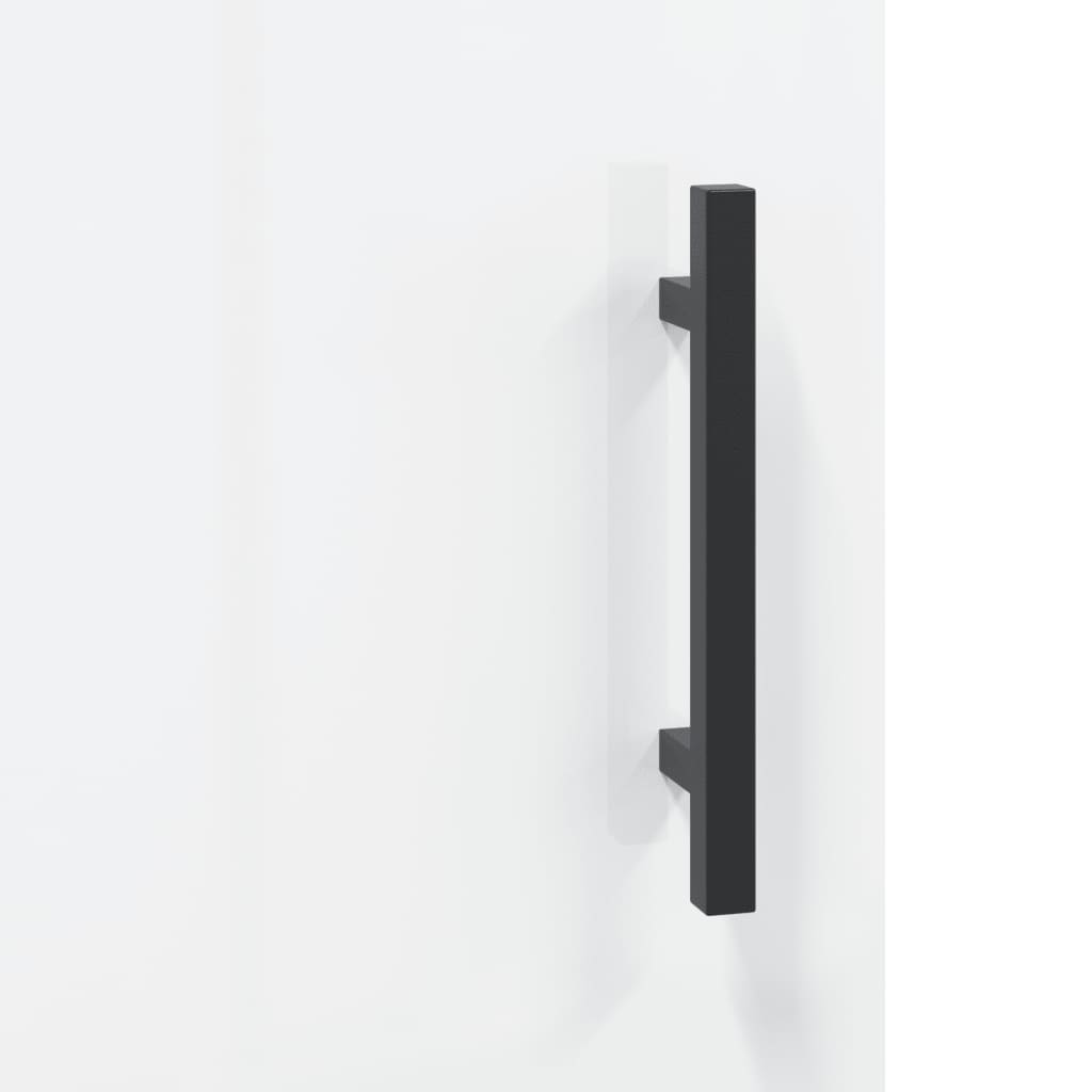 Skjenk Høyglans Hvit 69,5x34x90 cm