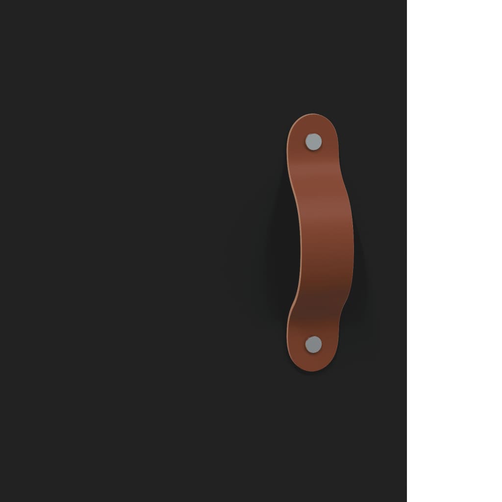 Skjenk svart 34,5x34x90 cm konstruert tre