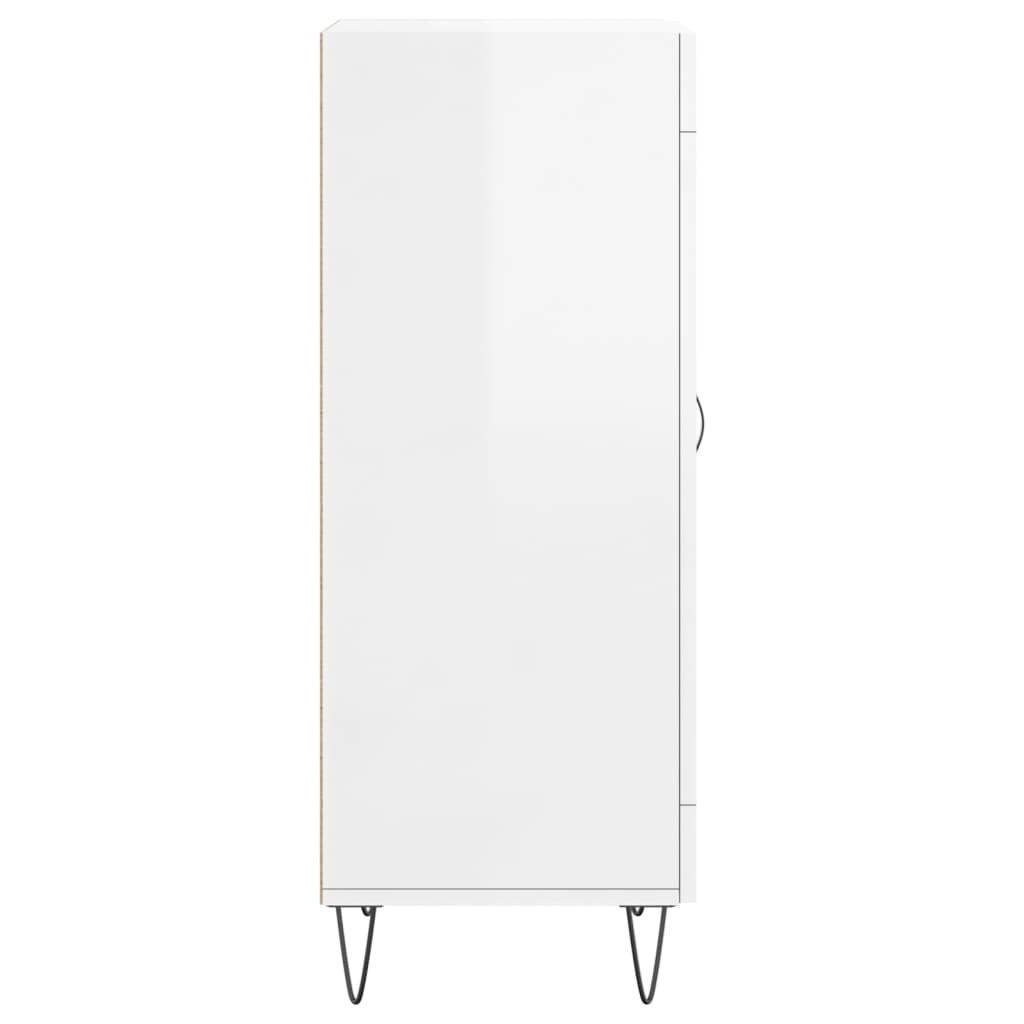 Skjenk Høyglans Hvit 34,5x34x90 cm