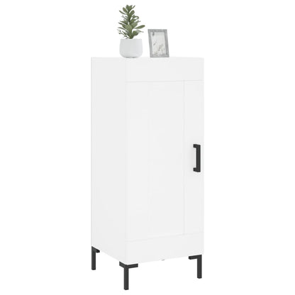 Skjenk hvit 34,5x34x90 cm konstruert tre