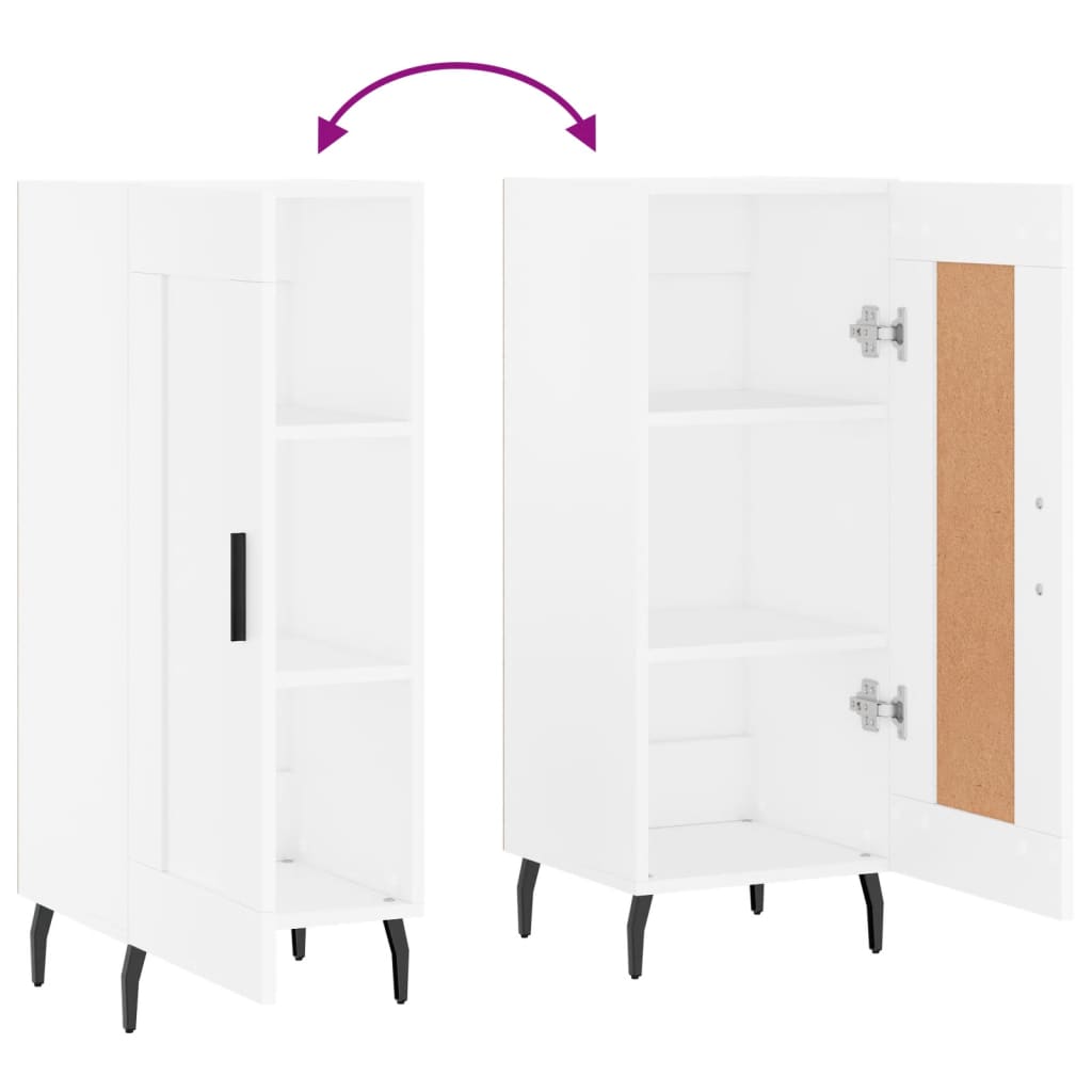 Skjenk Hvit 34,5x34x90 cm