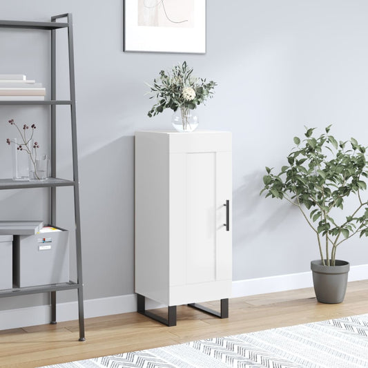 Skjenk Høyglans Hvit 34,5x34x90 cm