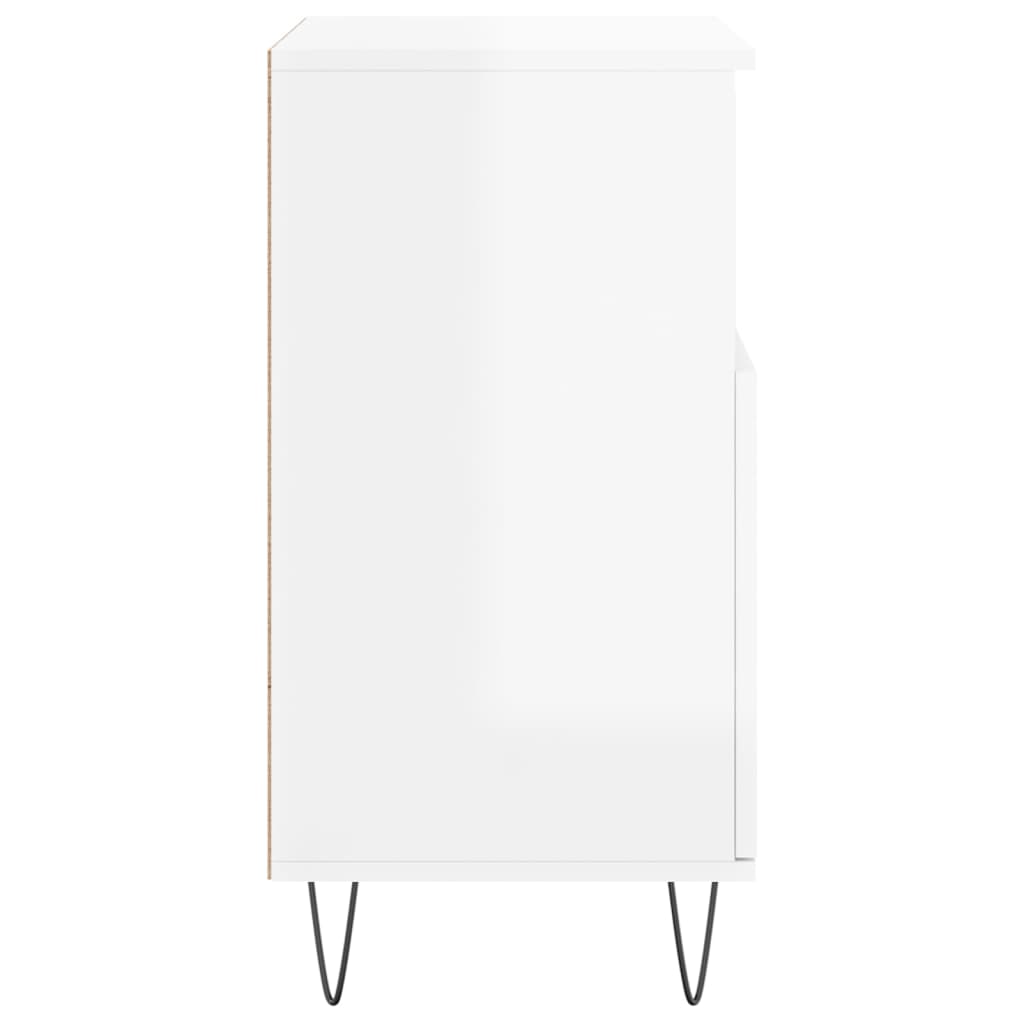 Skjenk Høyglans Hvit 60x35x70 cm