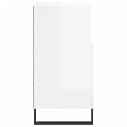 Skjenk Høyglans Hvit 60x35x70 cm