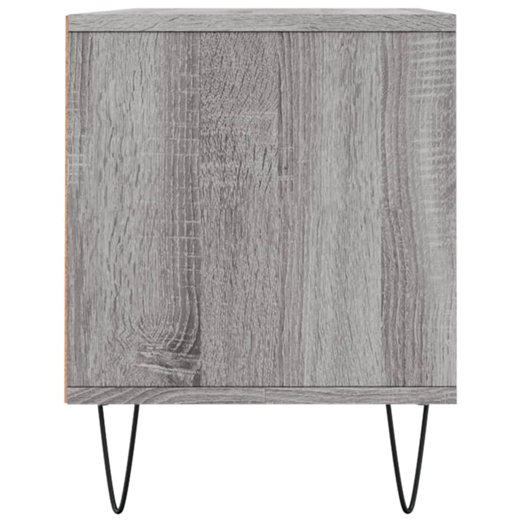 TV-benk grå sonoma 100x34,5x44,5 cm konstruert tre