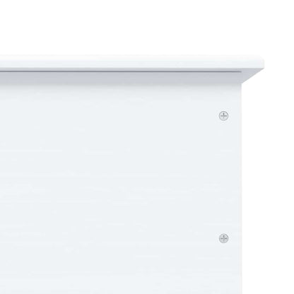 Oppbevaringskiste med hjul ALTA Hvit 73x39,5x43 cm heltre furu