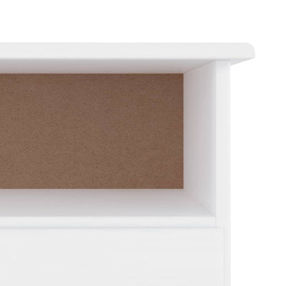 TV-Møbel Hvit TV-benk med skuffer ALTA 100x35x41 cm heltre furu