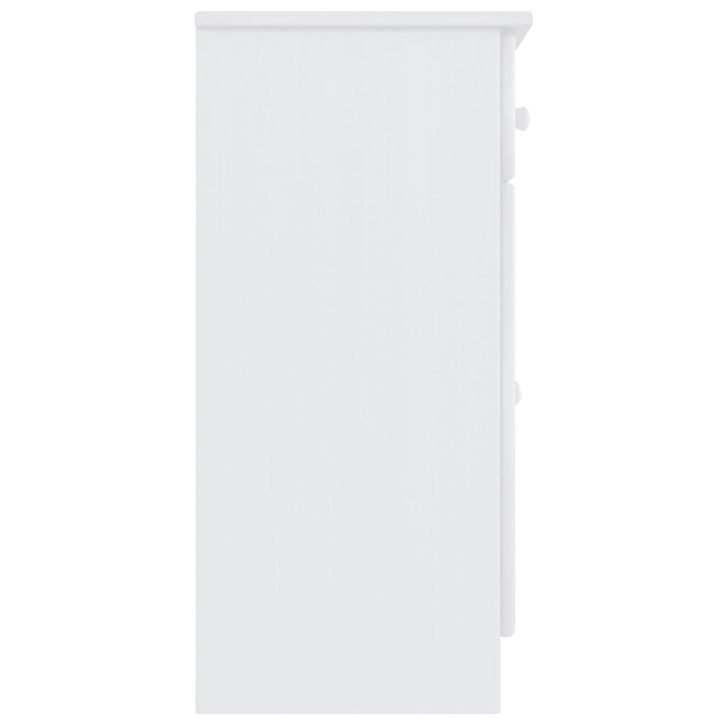 Skjenk Hvit ALTA 77x35x73 cm heltre furu